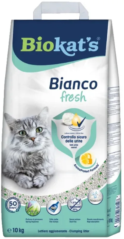 Biokats 10kg - 5kg Fresh Bianco pijesak za mace