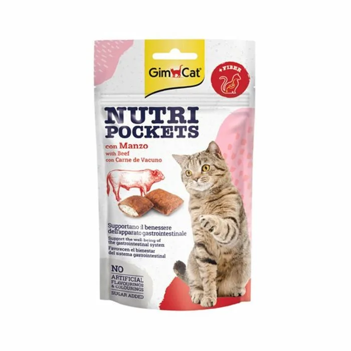 GIMCAT 60g NUTRIO POCKETS GOVEDINA GIMBORN
