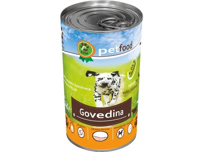 HRANA ZA PSE 1240g GOVEDINA PAW